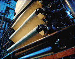 Calendar rolls, winders, nip rolls, vacuum rolls
